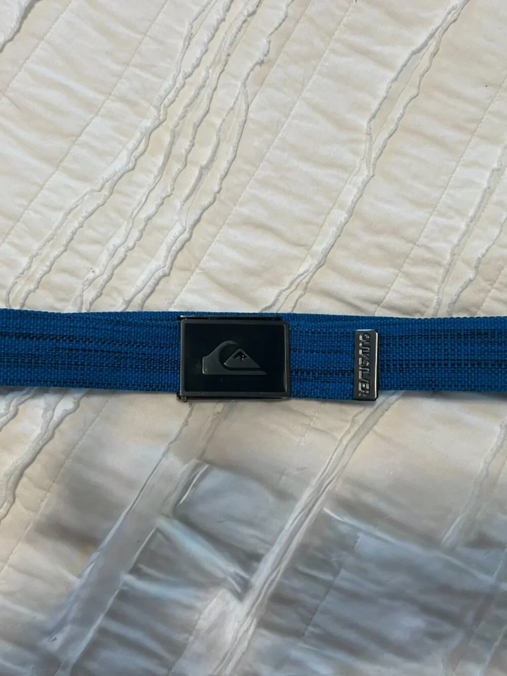 Quiksilver Boys Blue Adjustable Canvas Belt - Great Condition!